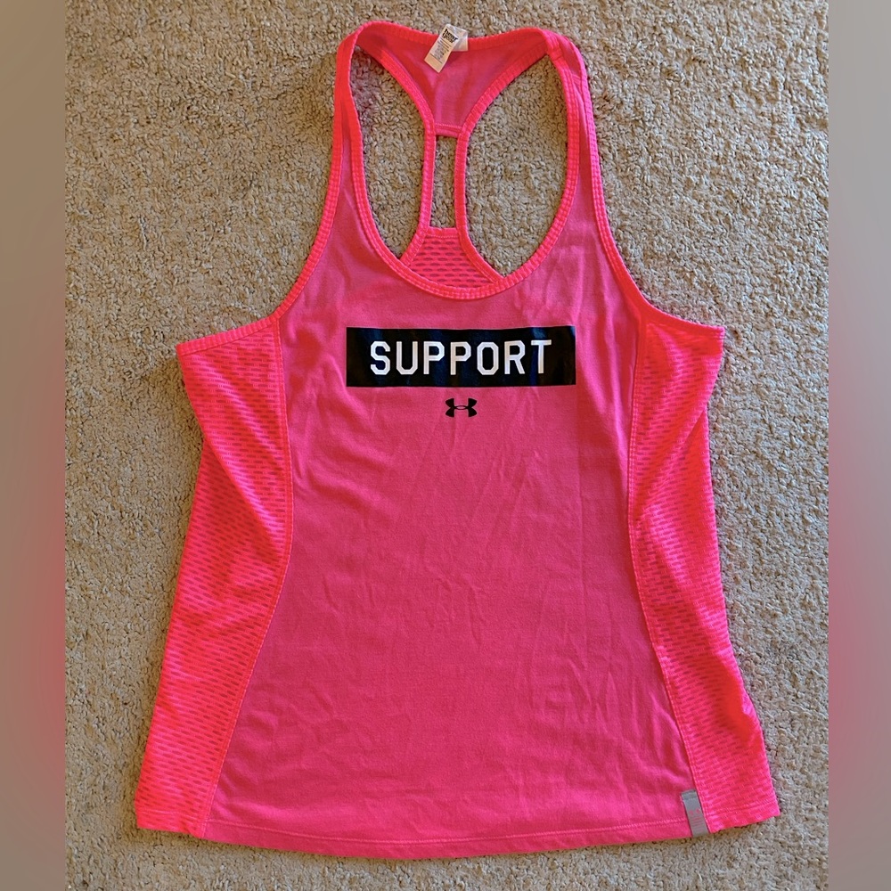 Under Armour Heat Gear Breast Cancer Awareness Razorback Tank